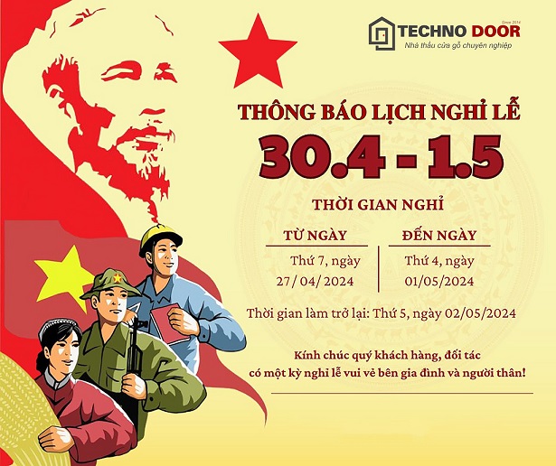 Nghỉ lễ 30/4 - 01/5