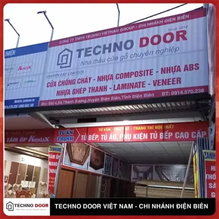 Ảnh 1 - Technodoor khai trương Showroom chi nhánh tại Điện Biên trung bày các dòng Cửa gỗ, Cửa gỗ Chống cháy, Cửa nhựa