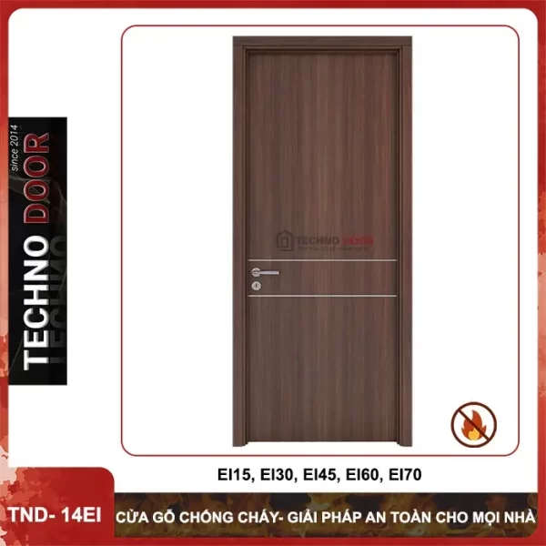 Ảnh - Cửa gỗ Chống cháy TND-14EI